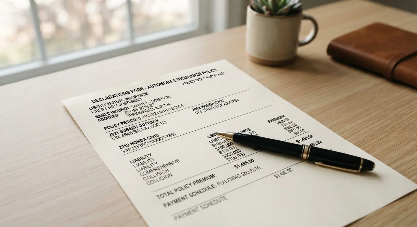 Auto Insurance Coverage Glossary: Every Term You'll See on Your Declarations Page