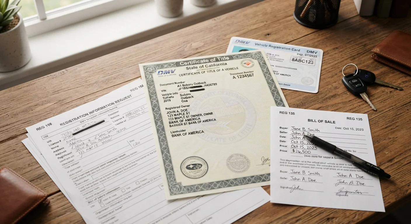 Car Registration, Titles, and Liens: A Plain-Language Reference