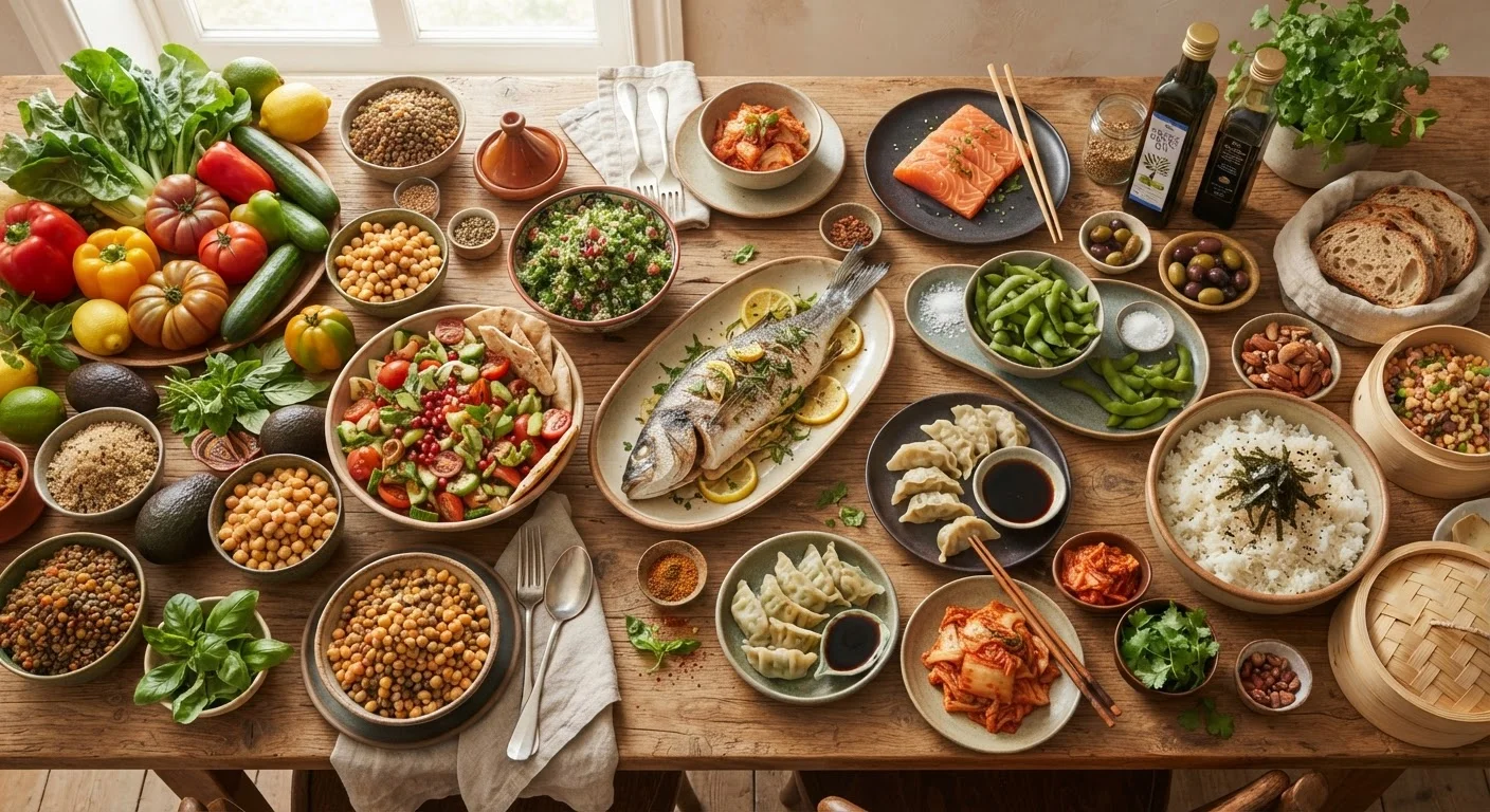 What Eating Patterns from Around the World Reveal About Long-Term Health
