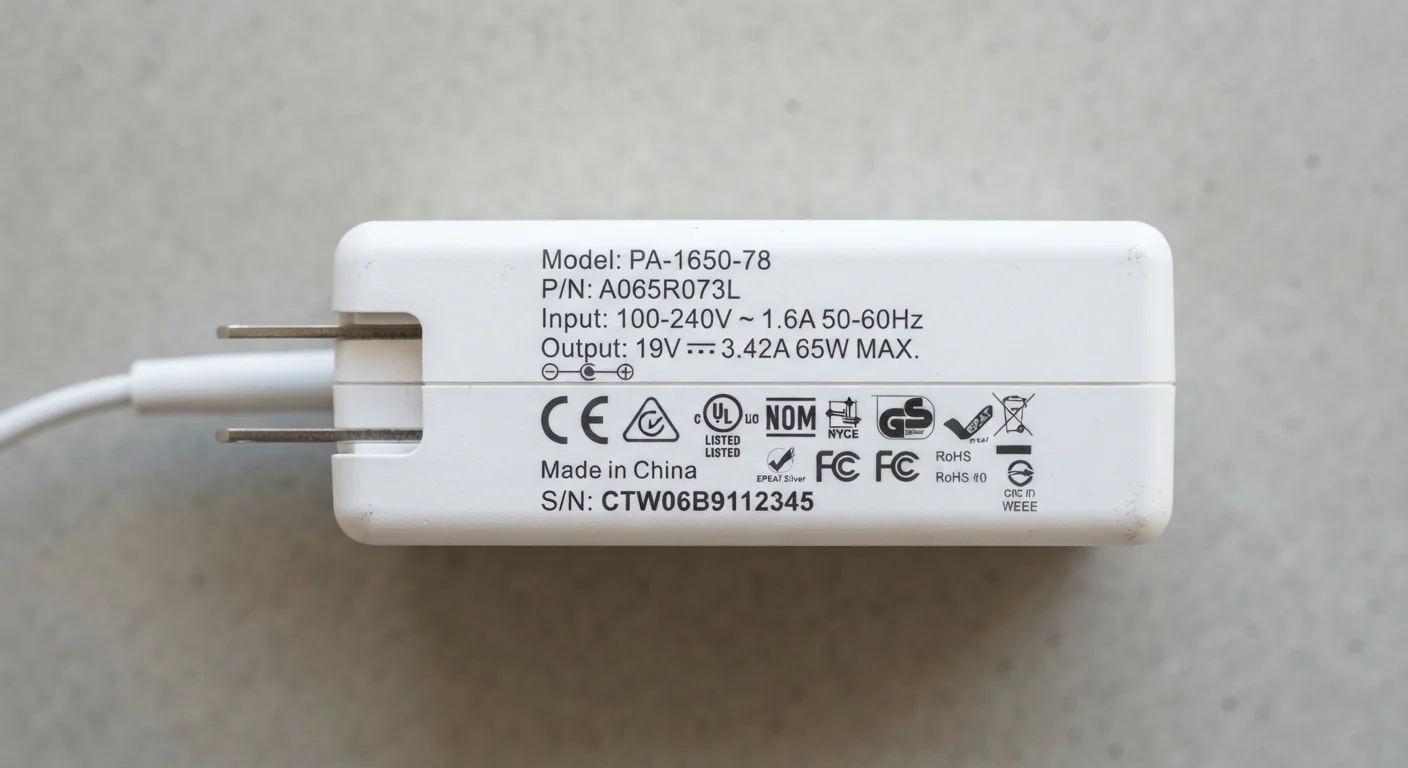 What the Numbers on a Power Adapter Actually Mean